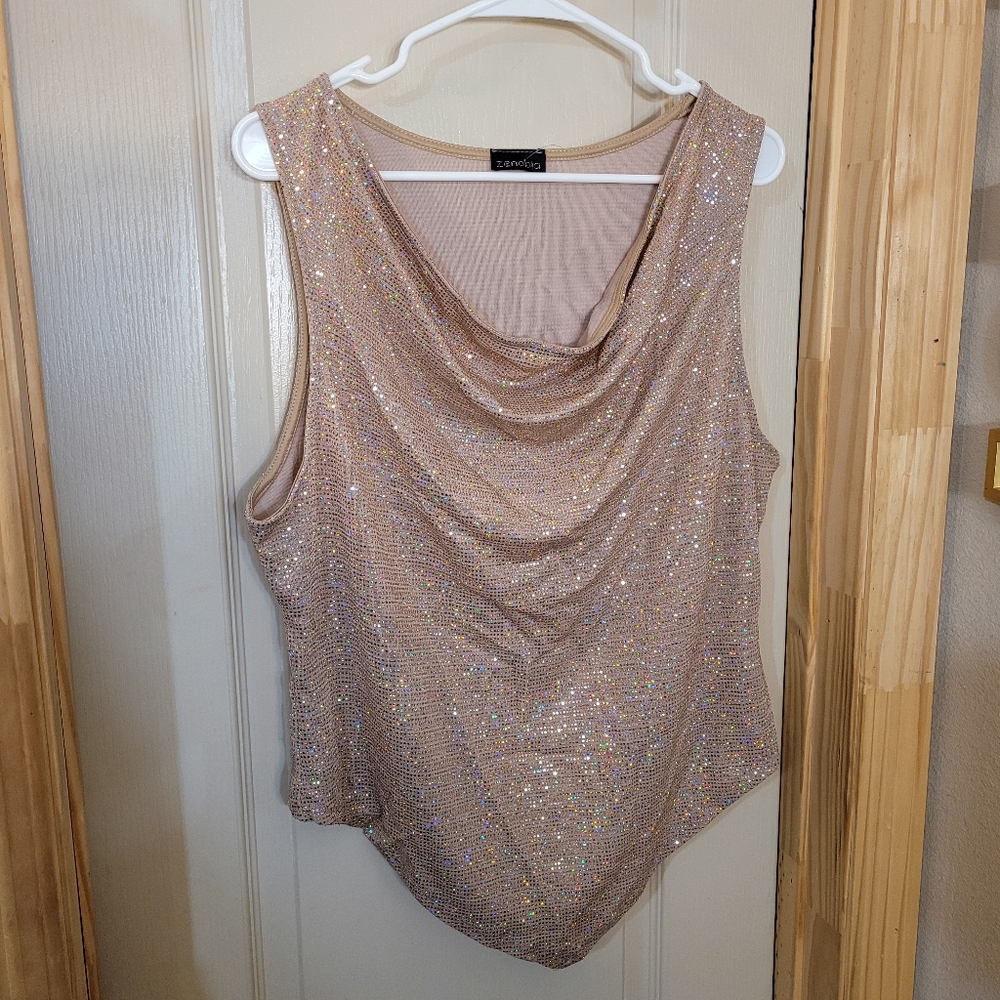 Nwt 90s style sparkly top